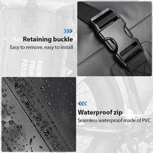 Sacoche de vélo étanche sur porte - bagage arrière de vélo 27L "NEWBOLER - BAG008" - Planète Rando