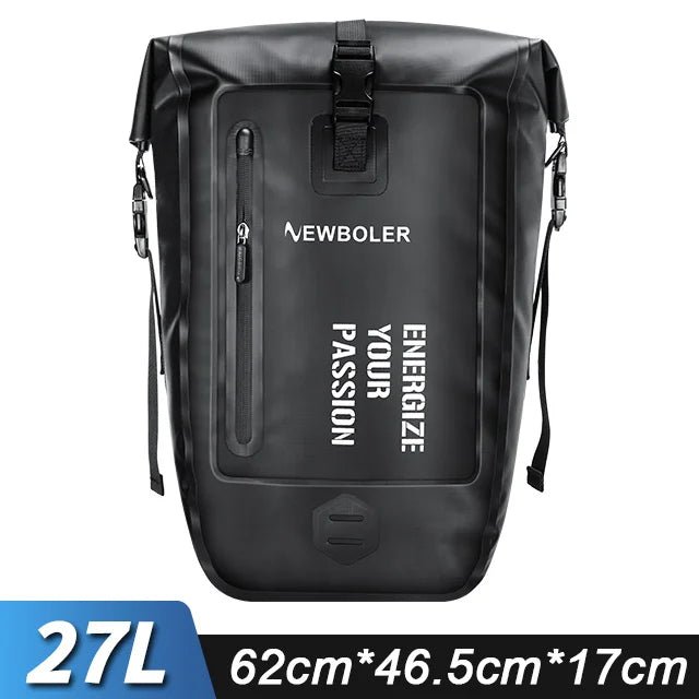 Sacoche de vélo étanche sur porte - bagage arrière de vélo 27L "NEWBOLER - BAG008" - Planète Rando