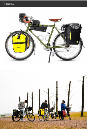 Sacoche de vélo étanche sur porte - bagage avant ou arrière 20L "Rhinowalk - RK19663" - Planète Rando