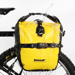 Sacoche de vélo étanche sur porte - bagages arrière 27L "Rhinowalk - RK19662" - Planète Rando