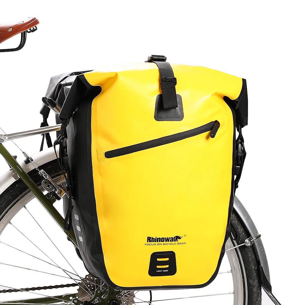 Sacoche de vélo étanche sur porte - bagages arrière 27L "Rhinowalk - RK19662" - Planète Rando