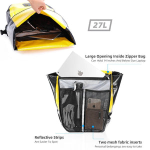 Sacoche de vélo étanche sur porte - bagages arrière 27L "Rhinowalk - RK19662" - Planète Rando