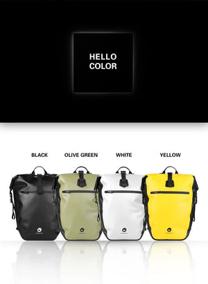 Sacoche de vélo étanche sur porte - bagages arrière "Rhinowalk - X21669 27L" - Planète Rando