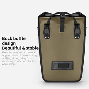 Sacoche de vélo imperméable pour porte - bagages arrière de vélo 25L "West - Biking - YP0707377" - Planète Rando