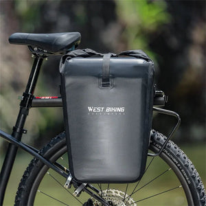 Sacoche de vélo imperméable pour porte - bagages arrière de vélo 25L "West - Biking - YP0707377" - Planète Rando