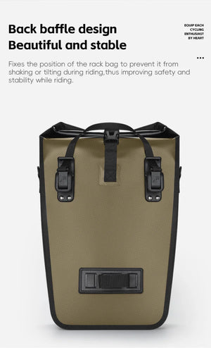 Sacoche de vélo imperméable pour porte - bagages arrière de vélo 25L "West - Biking - YP0707377" - Planète Rando