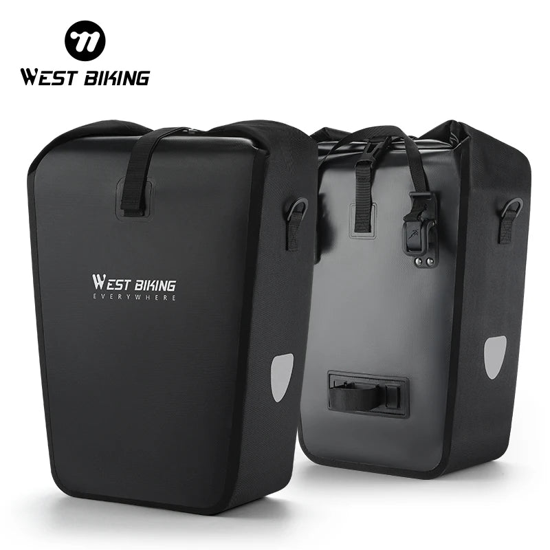 Sacoche de vélo imperméable pour porte - bagages arrière de vélo 25L "West - Biking - YP0707377" - Planète Rando