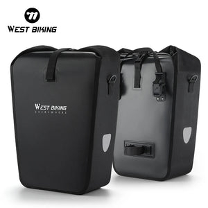 Sacoche de vélo imperméable pour porte - bagages arrière de vélo 25L "West - Biking - YP0707377" - Planète Rando