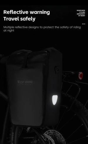 Sacoche de vélo imperméable pour porte - bagages arrière de vélo 25L "West - Biking - YP0707377" - Planète Rando