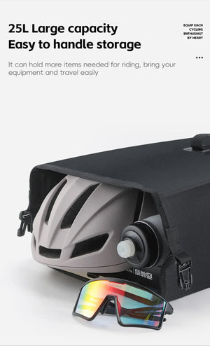 Sacoche de vélo imperméable pour porte - bagages arrière de vélo 25L "West - Biking - YP0707377" - Planète Rando