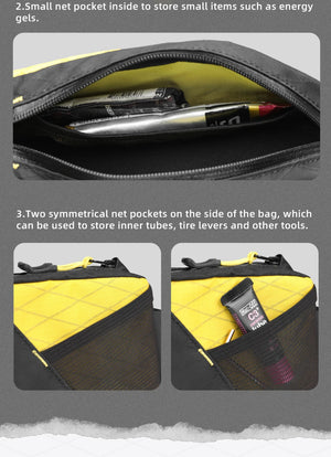 Sacoche de vélo imperméable pour VTT et vélo de route avec sangle de fixation pour téléphone "Rhinowalk - Wilderness BHD0014" - Planète Rando