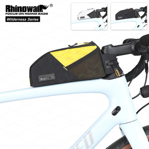 Sacoche de vélo imperméable pour VTT et vélo de route avec sangle de fixation pour téléphone "Rhinowalk - Wilderness BHD0014" - Planète Rando