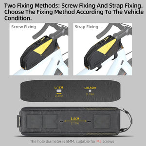 Sacoche de vélo imperméable pour VTT et vélo de route avec sangle de fixation pour téléphone "Rhinowalk - Wilderness BHD0014" - Planète Rando