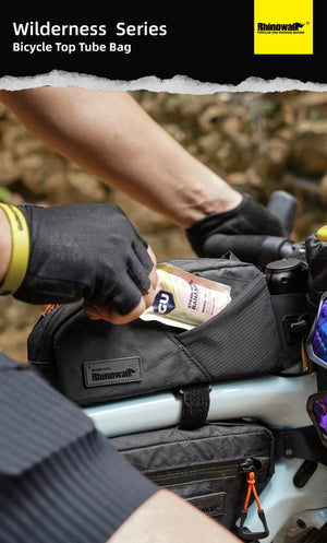 Sacoche de vélo imperméable pour VTT et vélo de route avec sangle de fixation pour téléphone "Rhinowalk - Wilderness BHD0014" - Planète Rando