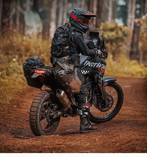 Sacoche latérale de selle pour moto, imperméable de 18L à 48L "Rhinowalk - MT14 series" - Planète Rando