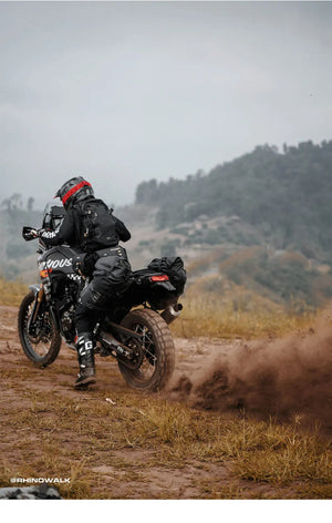 Sacoche latérale de selle pour moto, imperméable de 18L à 48L "Rhinowalk - MT14 series" - Planète Rando