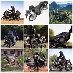 Sacoche latérale de selle pour moto, imperméable de 18L à 48L "Rhinowalk - MT14 series" - Planète Rando