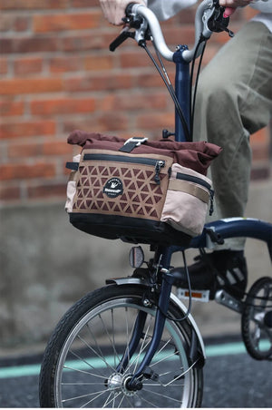 Sacoche / panier de guidon à fixation rapide avec housse de pluie 6,5L "Rhinowalk - Cosmopolis BCT0208" - Planète Rando