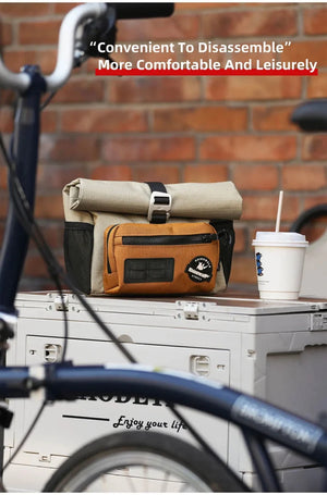 Sacoche / panier guidon pour vélo à fixation rapide 4L "Rhinowalk - Cosmopolis BCT0201" - Planète Rando