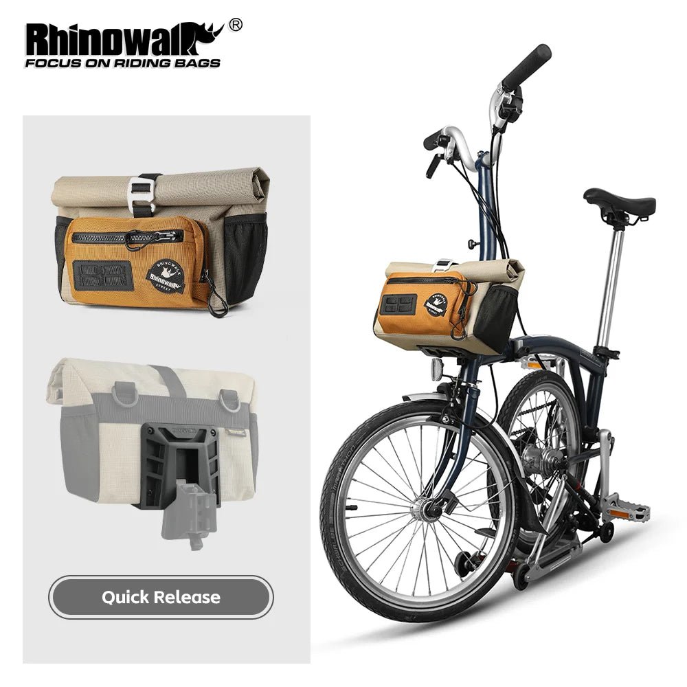 Sacoche / panier guidon pour vélo à fixation rapide 4L "Rhinowalk - Cosmopolis BCT0201" - Planète Rando