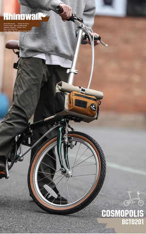 Sacoche / panier guidon pour vélo à fixation rapide 4L "Rhinowalk - Cosmopolis BCT0201" - Planète Rando