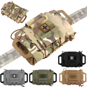 Sacoche pour ceinture tactique équipement IFAK Molle avec système en deux parties "Acewell Tactical - ACE - PH029" - Planète Rando