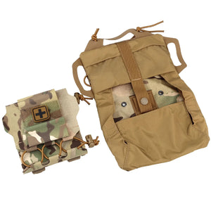 Sacoche pour ceinture tactique équipement IFAK Molle avec système en deux parties "Acewell Tactical - ACE - PH029" - Planète Rando