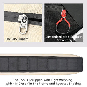 Sacoche triangulaire 100% imperméable pour cadre de vélo, gravel, VTT, route 2,1 L - 2,7 "Rhinowalk - RK2465 series" - Planète Rando