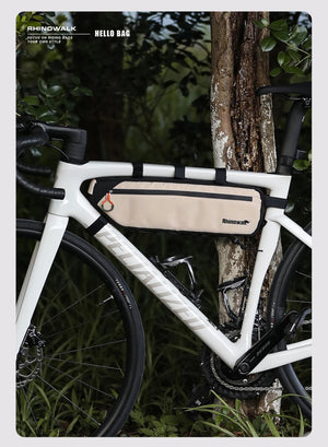 Sacoche triangulaire 100% imperméable pour cadre de vélo, gravel, VTT, route 2,1 L - 2,7 "Rhinowalk - RK2465 series" - Planète Rando
