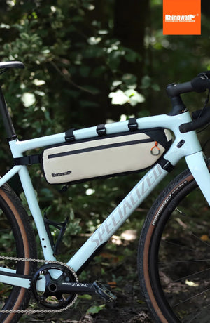 Sacoche triangulaire 100% imperméable pour cadre de vélo, gravel, VTT, route 2,1 L - 2,7 "Rhinowalk - RK2465 series" - Planète Rando