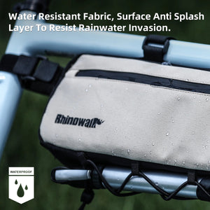 Sacoche triangulaire 100% imperméable pour cadre de vélo, gravel, VTT, route 2,1 L - 2,7 "Rhinowalk - RK2465 series" - Planète Rando
