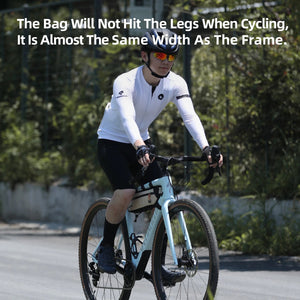 Sacoche triangulaire 100% imperméable pour cadre de vélo, gravel, VTT, route 2,1 L - 2,7 "Rhinowalk - RK2465 series" - Planète Rando