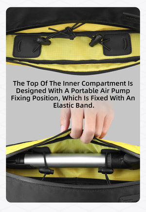 Sacoche triangulaire étanche pour cadre avant de vélo, 1,7L, pour le cyclotourisme et bikepacking "Rhinowalk - Wilderness BHD0016" - Planète Rando