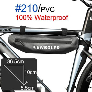 Sacoche triangulaire pour cadre de vélo 100% imperméable "NEWBOLER - PAC052 / BAG603" - Planète Rando