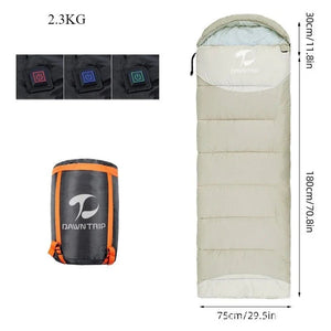 Sacs de couchage synthétique chauffant avec alimentation USB "DAWN TRIP - DM500" - Planète Rando