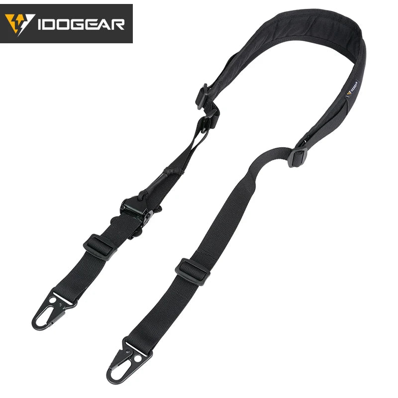 Sangle de carabine tactique 2 points pour la chasse et l'exploration tactique "IDOGEAR - Slingster" - Planète Rando