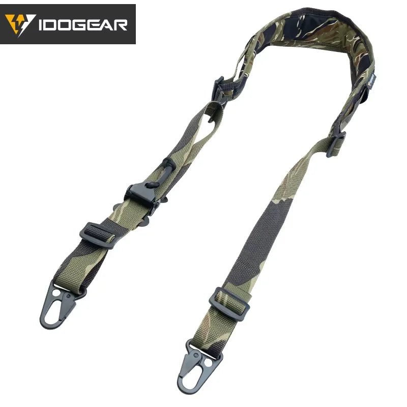 Sangle de carabine tactique 2 points pour la chasse et l'exploration tactique "IDOGEAR - Slingster" - Planète Rando