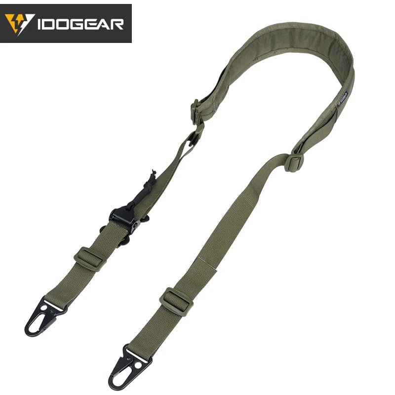 Sangle de carabine tactique 2 points pour la chasse et l'exploration tactique "IDOGEAR - Slingster" - Planète Rando
