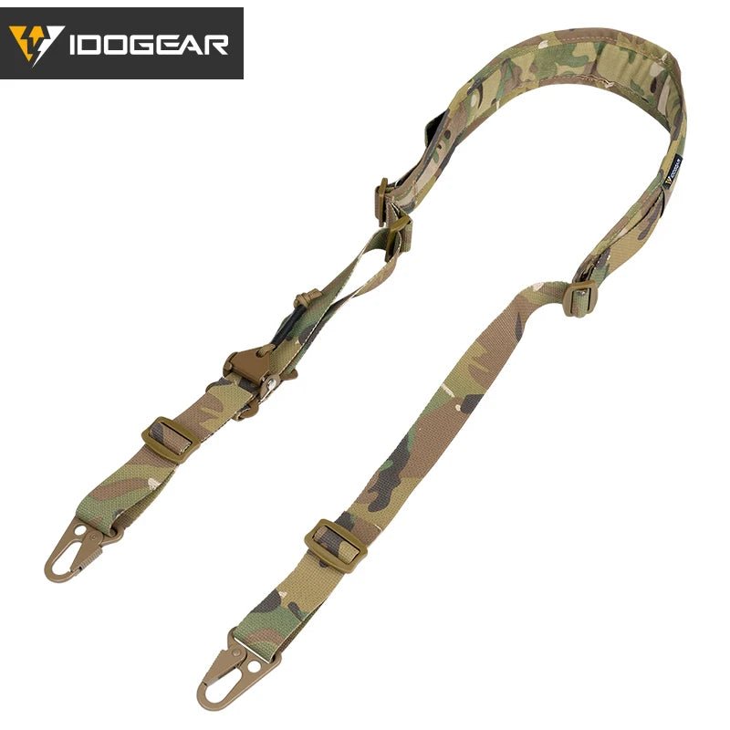 Sangle de carabine tactique 2 points pour la chasse et l'exploration tactique "IDOGEAR - Slingster" - Planète Rando