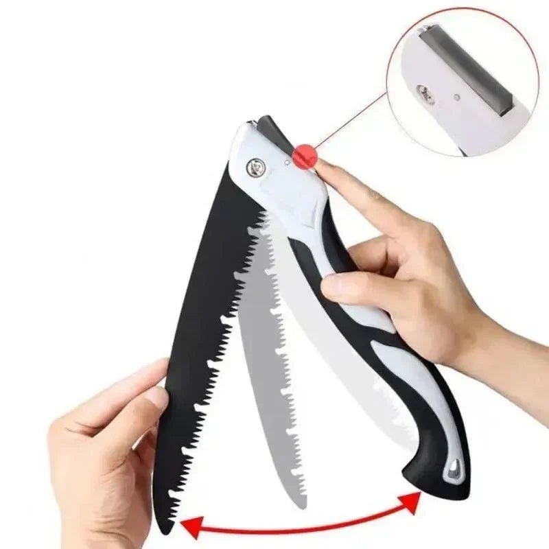 Scie manuelle pliante pour le camping et le bushcraft " NEFBENLI - Fast folding saw" - Planète Rando