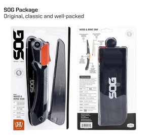 Scie pliante pour la chasse et le bushcraft 265g "SOG - Wood & Bone saw" - Planète Rando