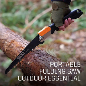 Scie pliante pour la chasse et le bushcraft 265g "SOG - Wood & Bone saw" - Planète Rando