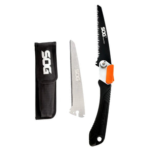 Scie pliante pour la chasse et le bushcraft 265g "SOG - Wood & Bone saw" - Planète Rando
