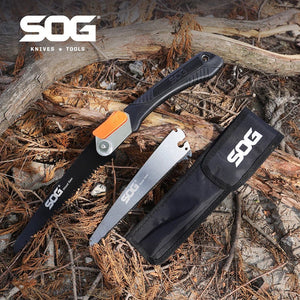 Scie pliante pour la chasse et le bushcraft 265g "SOG - Wood & Bone saw" - Planète Rando