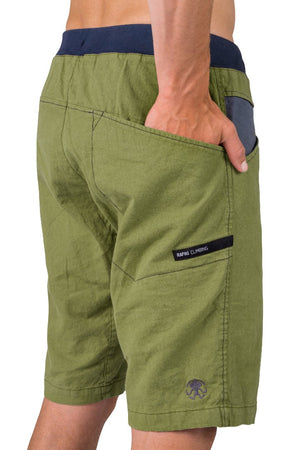 Short de randonnée estivale en lin, coton et d'élasthanne pour Homme "Rafiki − GNAR" - Planète Rando