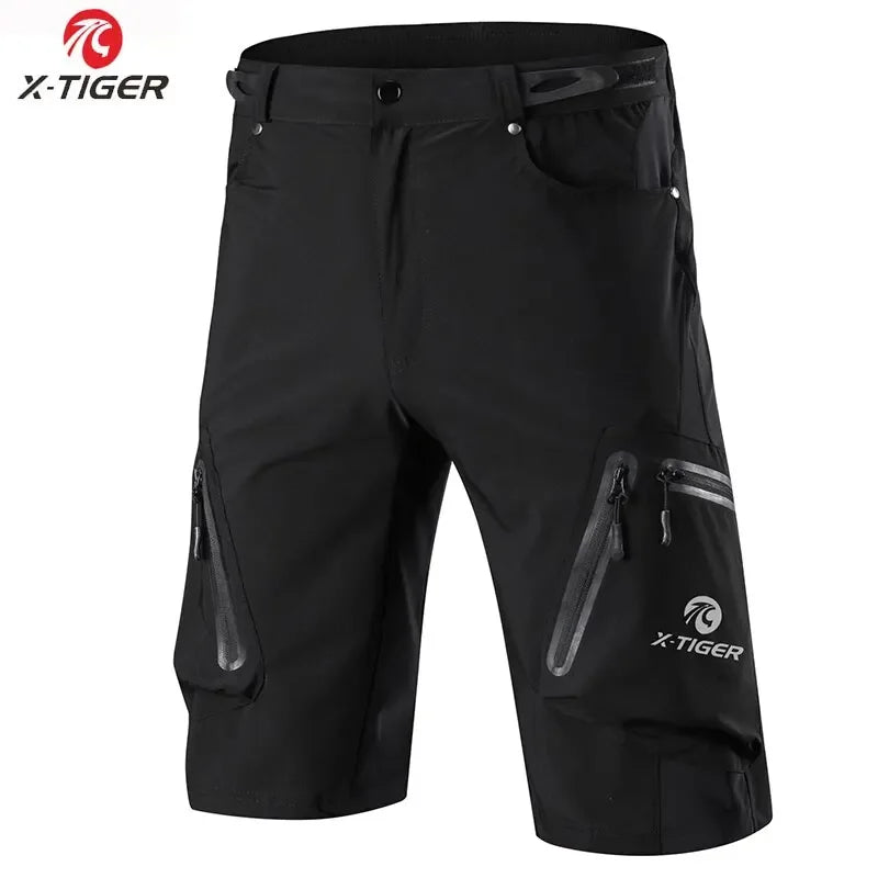 Short VTT / descente multi - poches respirant et déperlant pour adolescents et hommes "X - TIGER - MTBXT005" - Planète Rando