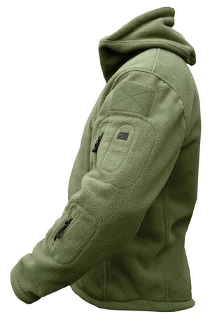 Softshell / polaire à capuche tactique et imperméable pour homme "TACVASEN - TJ004" - Planète Rando