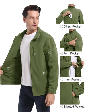 Softshell thermique / veste polaire avec poches zippées "TACVASEN - TJ568" - Planète Rando