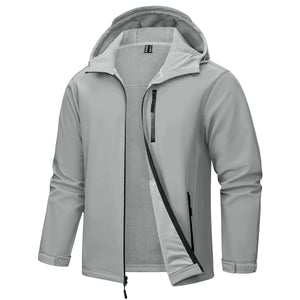 Softshell / veste en polaire imperméable à capuche pour homme "TACVASEN - TJ659" - Planète Rando
