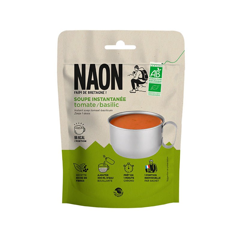 Soupe instantanée / repas lyophilisé 30g "Naon - Basilic" - Planète Rando